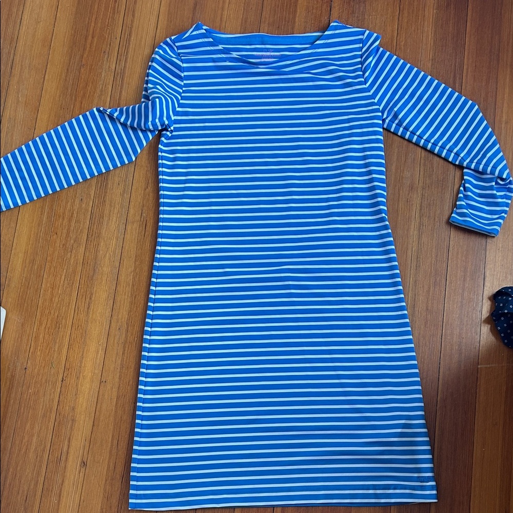 Vineyard Vines Blue and White Striped Dress
